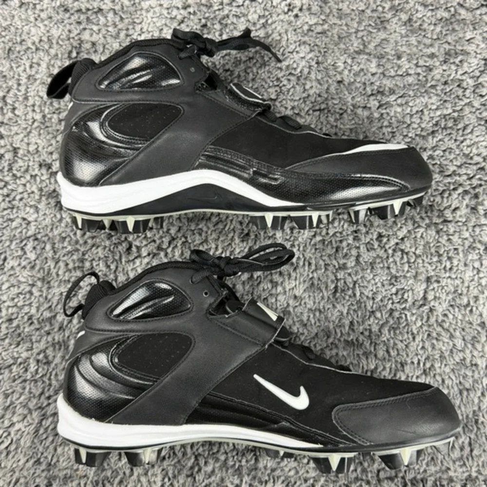 Nike Men's 9.5 Blade Shark Football Cleats Black High Top 315789-011 Athletic